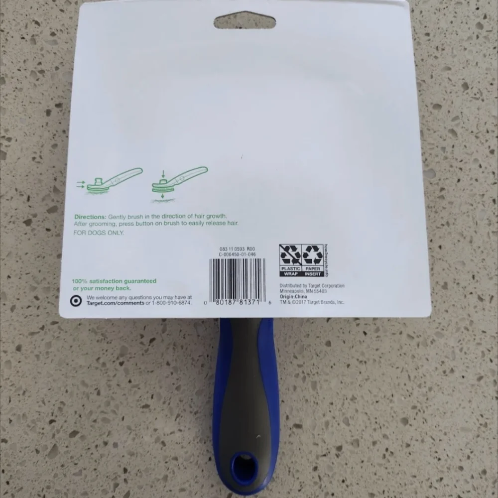 Self Clean Dog Grooming Tool Removes Mats Undercoat. Slicker Brush - 3 Pack